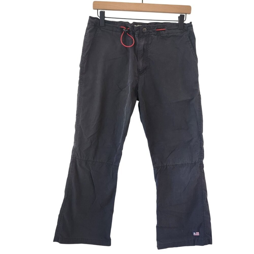 Ralph Lauren Polo Jeans Co Bungee Black Exaggerated Bootcut Pants Women's 10